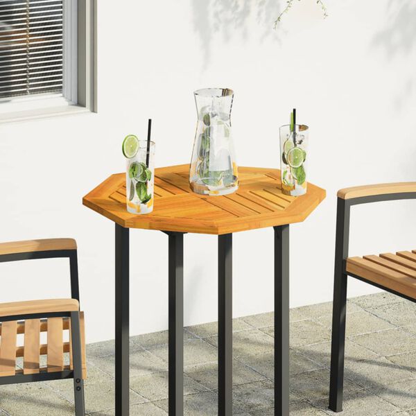 vidaXL Piano per Tavolo 60x60x2 cm Ottagonale Legno Massello di Acacia