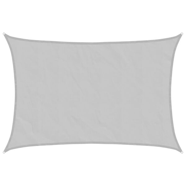vidaXL Vela Parasole Grigio Chiaro 4x2,5 m 100% Poliestere Oxford