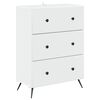 vidaXL Mobile con Cassetti Bianco 66 x 34,5 x 90 cm