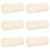 vidaXL Coperte da Pile 6 pcs Crema 200 x 150 cm Panno