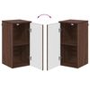 vidaXL Mobile da Bagno con porta Rovere Marrone 30 x 31,5 x 61 cm