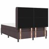 vidaXL Letto a molle con materasso Marrone Scuro 200 x 160 cm Tessuto