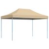 vidaXL Tenda da Festa Pieghevole Pop-Up Beige 410x279x315 cm