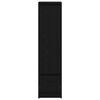 vidaXL Credenza Rovere Nero 29,5x34x119,5 cm in Legno Multistrato