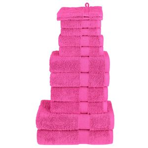 vidaXL Set ASciugamani SOLUND 12 pz Rosa 600 gsm