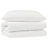 vidaXL Set di Piumoni con cuscino 2 pz Bianco Microfibra