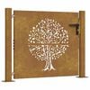 vidaXL Cancello da giardino 100x100 cm con design ad albero