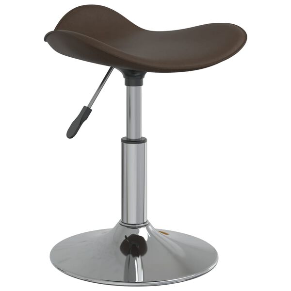 vidaXL Sedie da Pranzo 2 pz Marroni in Acciaio Cromato e Similpelle