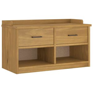 vidaXL Panca da Corridoio SANDNES 87x40x50 cm Legno Massello di Pino