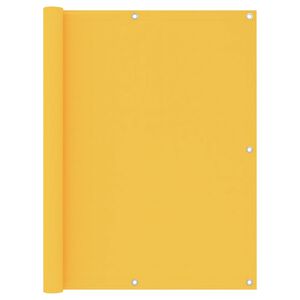 vidaXL Paravento Balcone Giallo 120x600 cm Tessuto Oxford