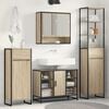 vidaXL Mobile da Bagno Sonoma 40 x 30 x 180 cm Legno multistrato
