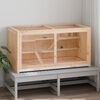 vidaXL Gabbia per criceti 104x52x54 cm in legno massello di abete