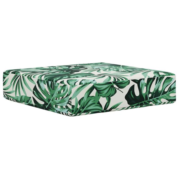 vidaXL Cuscino da Sedia Esterno Motivo Foglia 40 x 40 x 8 cm