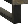 vidaXL Comodino Nero 50x33x62 cm in Legno Massello di Mango