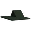 vidaXL Divano Letto Pieghevole 140 x 67 x 15 cm Verde Scuro