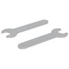 vidaXL Chiave inglese 2 pcs Argento 10 mm Ferro