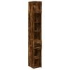 vidaXL Mobile Sottile Rovere Fumo 30x42,5x225 cm in Truciolato