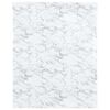vidaXL Adesivo per Mobili Autoadesivo Bianco Marmoreo 90x500 cm in PVC