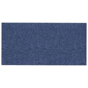 vidaXL Testiera da Parete 12 pz 60 x 30 cm Blu Tessuto