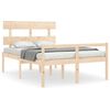 vidaXL Letto per Anziani con Testiera 140x190 cm in Legno Massello