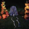 vidaXL Scheletro di Halloween Bianco 45,5 x 13 cm Plastica