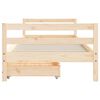 vidaXL Giroletto Bambini con Cassetti 90x200 cm Legno Massello di Pino