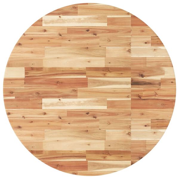 vidaXL Piano Tavolo Rotondo &Oslash;90x4 cm in Legno Massello di Acacia