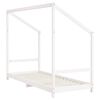 vidaXL Giroletto per Bambini Bianco 80x200cm in Legno Massello di Pino