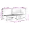 vidaXL Divano da Giardino a 2 Sedute in Legno Impregnato di Pino