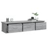 vidaXL Mobile a Muro Grigio Sonoma 88x26x18,5 cm in Legno Multistrato
