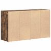 vidaXL Credenza Rovere fum&eacute; 120 x 36 x 69 cm Legno multistrato