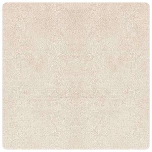 vidaXL Tappeto Shaggy Antiscivolo Crema 120 x 120 cm PP