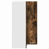 vidaXL Armadio pensile Rovere Affumicato e Bianco 57 x 57 x 100 cm