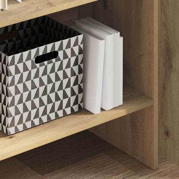 vidaXL Armadio per Libri Rovere artigianale 60 x 35 x 180 cm