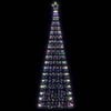 vidaXL Albero di Natale a LED 550 LED Colorato 300 cm