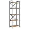 vidaXL Libreria 5 livelli 56 x 34 x 171 cm Legno ingegnerizzato