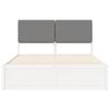 vidaXL Letto con Testiera Rivestita Grigio chiaro 90 x 200 cm