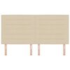 vidaXL Testiera LED con luci a strisce a LED Crema 180 cm Poliestere