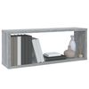 vidaXL Mensole Cubo Muro 6 pz Grigio Sonoma 60x15x23 cm in Multistrato