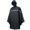 Willex Poncho da Pioggia con Cappuccio Taglia Universale Nero