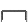 vidaXL Set Mobili da Pranzo per Giardino 9 pz in Polyrattan Grigio