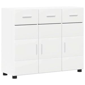 vidaXL Credenza FLORIN Bianco 88,5 x 30,5 x 73 cm Legno multistrato