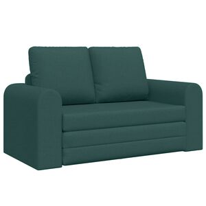 vidaXL Divano letto Verde Scuro 148 x 71 x 83 cm Tessuto