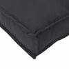vidaXL Cuscino 4 pcs Nero 40 x 40 x 8 cm Tessuto Oxford