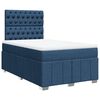 vidaXL Giroletto a Molle con Materasso Blu 120x200 cm in Tessuto