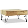vidaXL Tavolino da Salotto 80x80x40 cm in Legno Massello di Teak