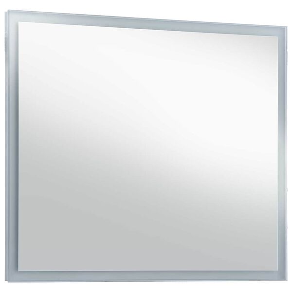 vidaXL Specchio da Parete a LED per Bagno 80x60 cm