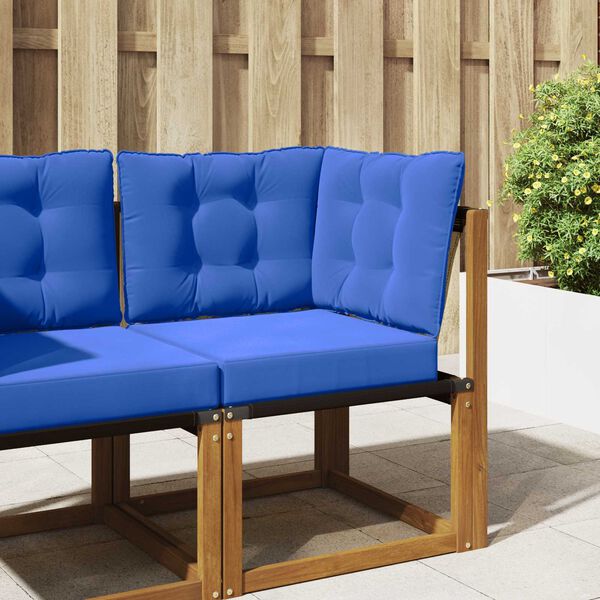 vidaXL Cuscino per divano da esterno 3 pcs Turchese Poliestere