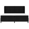 vidaXL Letto a molle con materasso Nero 200 x 200 cm Tessuto