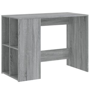 vidaXL Scrivania Grigio Sonoma 102x50x75 cm in Legno Multistrato
